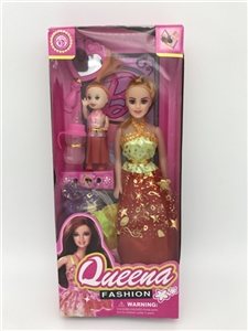 High quality fashion empty handed barbie 11.5 and 3.5 inch children mirrored bottle with 2 dress - OBL685792