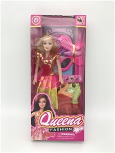 High quality fashion 11.5 empty handed barbie with butterfly makeup box parts with 2 dress - OBL685793
