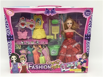 Luxurious 11.5 -inch barbie fashion real body big crony clothing accessories - OBL685798