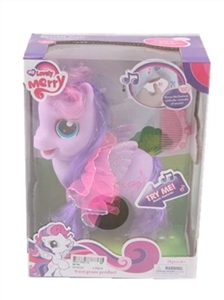 High-end box 1 big balloon flying horse polyster strip light music - OBL685841