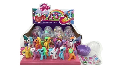 High-end display box 12 eggs in plastic ring Ma Baoli with stickers Multicolor conventional - OBL685856