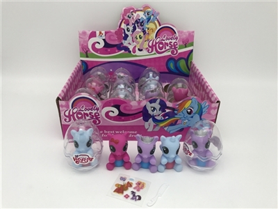 High-end display box 12 eggs in horse bezoar comb with stickers - OBL685862