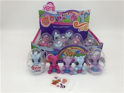 High-end display box 12 eggs in horse bezoar comb with stickers - OBL685863