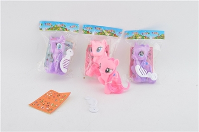 1 only expression Ma Baoli with comb Three color, orange - OBL685900