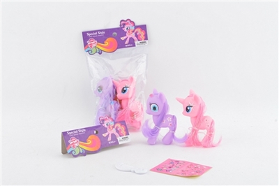 2 only expression Ma Baoli stickers with comb horse - OBL685909