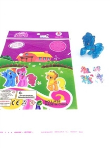 1 only plastic crystal Ma Baoli stickers with horses - OBL685913