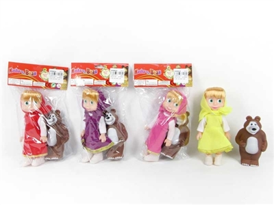 High grade 6 inch empty handed Martha barbie with cute teddy bear - OBL685936