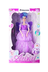 Remote control light music electric barbie - OBL686127