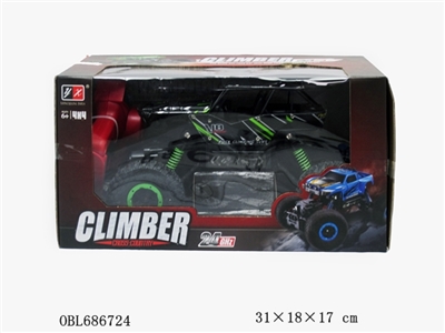 2.4 GHz1:18 all-wheel-drive PVC package electric car climbing English 2 grain of disposable batterie - OBL686724