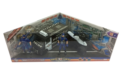 The police suit/glide 01 police cars, pointed a small motorcycle, soldiers and accessories - OBL688084