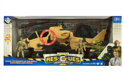 Military suit slide/apache (package two button batteries, with sound, lights), pointed a small motor - OBL688096