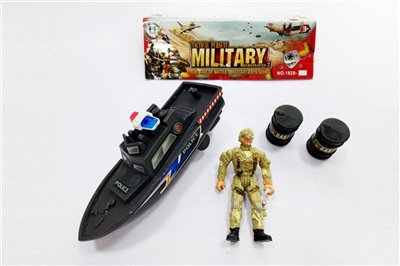 Military suit/planing boat, soldier, tank - OBL688111