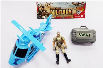 Military suit/slide small aircraft, military, his briefcase - OBL688112