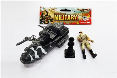 Military suit/slide motor boats, soldiers and accessories - OBL688113