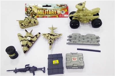 Military suit/taxi pointed scooters, model aircraft, model tanks, castle, toolbox, tank - OBL688115
