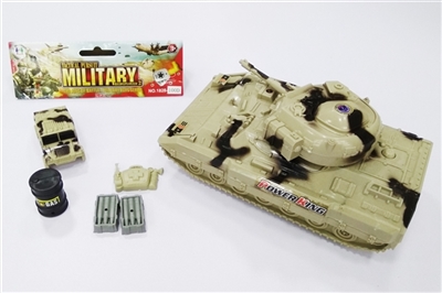 Military suit/glide in the tank (package two button batteries, strip light, sound), soldiers and acc - OBL688124