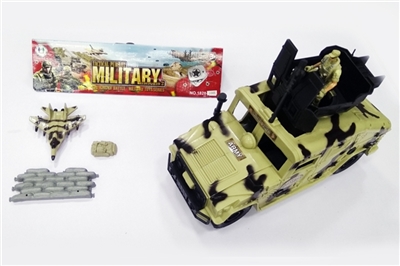 Military suit/slide 01 hummer (package two button batteries, with voice), soldiers and accessories - OBL688125