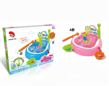 Parent-child fishing game (A 3 color, orange) - OBL688257