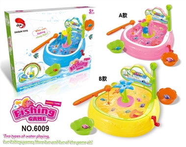 Parent-child fishing game (single box AB 3 color, orange) - OBL688259