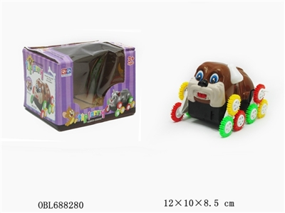 恶犬12彩轮灯光电动翻斗车 - OBL688280