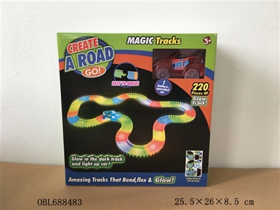 220 pieces of magic night light rail cars - OBL688483