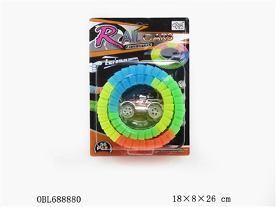 电动夜光轨道车（带5灯）56PCS - OBL688880
