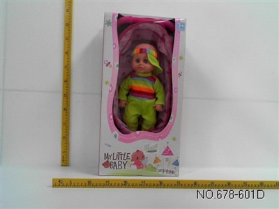Iron cart with 16 inch live eyes boy doll - OBL688963