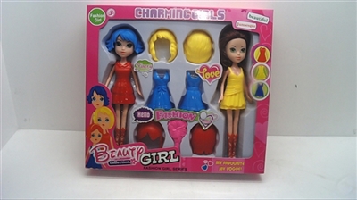 9寸实身大眼妹组合套装 - OBL688972