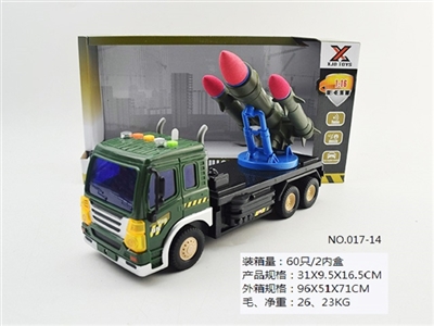 惯性故事机军事导弹车（3炮） - OBL689425