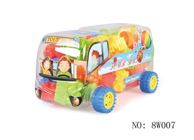 豪华巴士益智类7#积木  多色混装称重476克（102PCS） - OBL690075