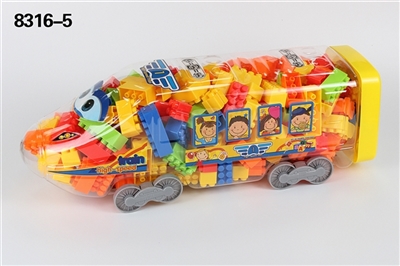 高铁益智类积木多色混装称重480克(大约155PCS) - OBL690574