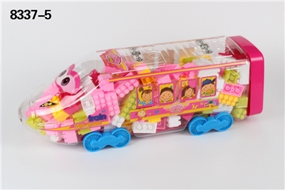 女孩系列-高铁益智类积木多色混装称重480克(大约155PCS) - OBL690578