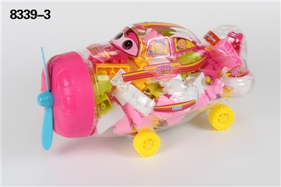 女孩系列-飞机益智类积木 - OBL690586