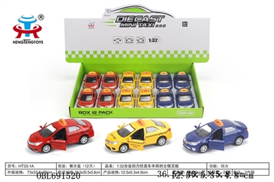 Toyota taxi Russian 1:32 alloy events for simulation - OBL691520