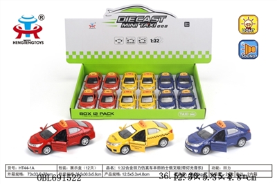 1:32 alloy warrior simulation Toyota taxis are Russian with light music - OBL691522