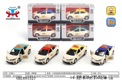 Toyota taxi strip light music 1:32 alloy back to simulation - OBL691527