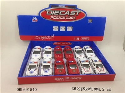 Alloy ran from the back simulation in English the police car with light music - OBL691540