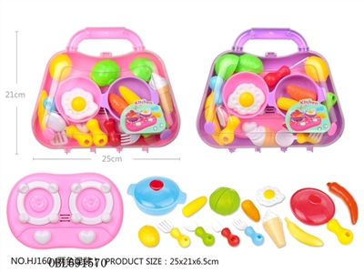 餐具2色混（粉红、紫）带灯光音乐 - OBL691570