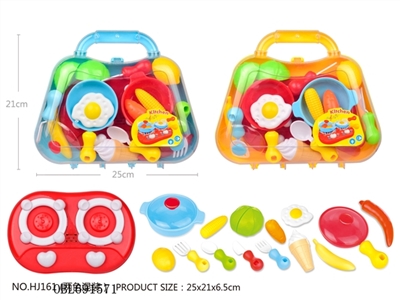 餐具2色混（蓝、黄）带灯光音乐 - OBL691571
