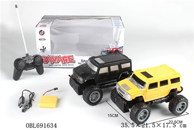 1:16 hummer Four-way remote big wheel off-road vehicles - OBL691634