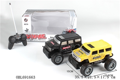 1:18 hummer Four-way remote big wheel off-road vehicles - OBL691663