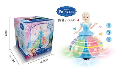 Ice and snow country electric princess with vocal cord lamp (not package) - OBL691809