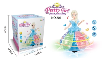 Ice and snow country electric princess with vocal cord lamp (not package) - OBL691811