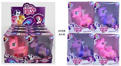 Four flying horse 2 color in the display box 8 only light music - OBL691902