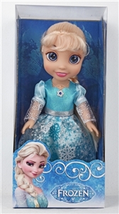 14寸音乐搪胶冰雪奇缘艾莎公主 - OBL691918