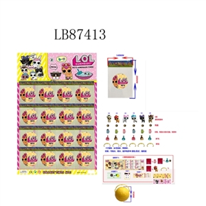 Only 3 inch surprise pet 6 pets 3 parts 95 mm ball, 16 ball only one big board (1) pet, can spray bo - OBL692359