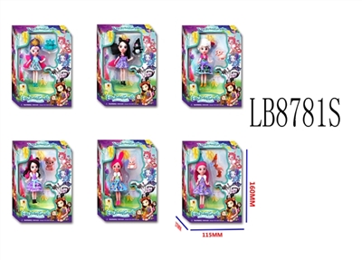 4.5 inch high school only fairy tale figures 1 pet box (6) in bulk - OBL692362