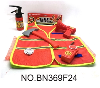 Bag of PVC clip fire suit with clothes - OBL692423