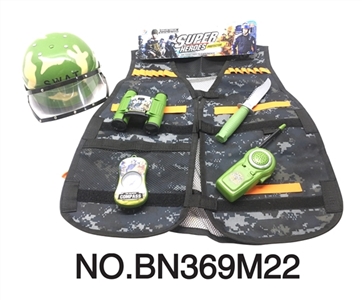 Bag of PVC clip military suit with clothes - OBL692425