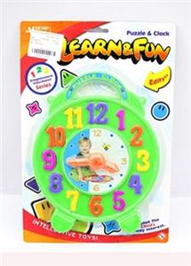 Two types of building block clock with suction board - OBL694135